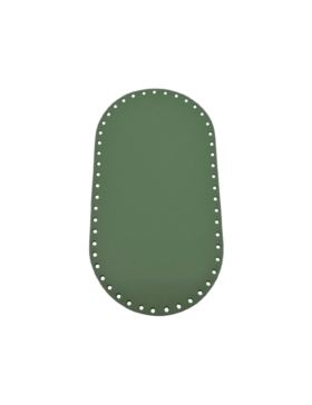 Spód do torby skórzany naturalny - Jucht - 260x140 mm (owal) - DO26-14
