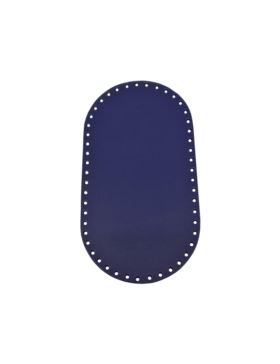 Spód do torby skórzany naturalny - Jucht - 260x140 mm (owal) - DO26-14