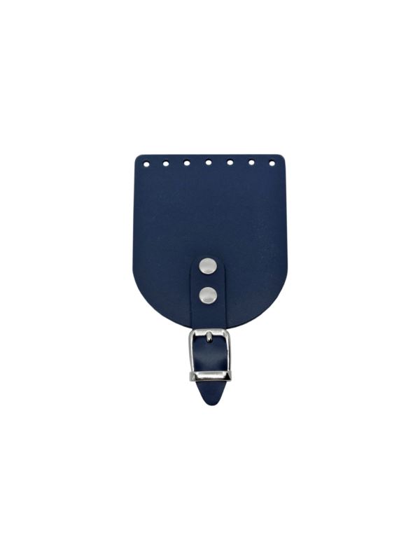 Klapka do etui skórzana naturalna na magnes (klamra) - Jucht - 100x120 mm - KLAP10X12P