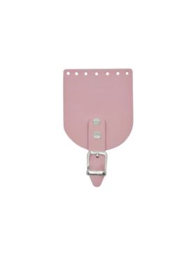 Klapka do etui skórzana naturalna na magnes (klamra) - Jucht - 100x120 mm - KLAP10X12P