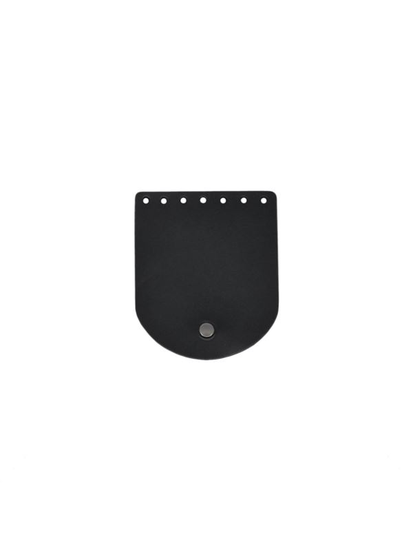 Klapka do etui skórzana naturalna na magnes - Jucht - 100x120 mm - KLAP10X12M