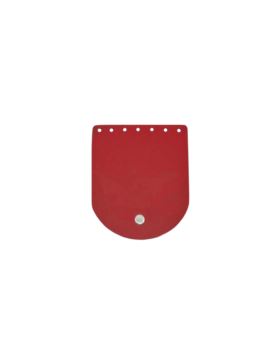 Klapka do etui skórzana naturalna na magnes - Jucht - 100x120 mm - KLAP10X12M