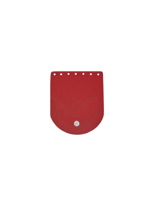 Klapka do etui skórzana naturalna na magnes - Jucht - 100x120 mm - KLAP10X12M