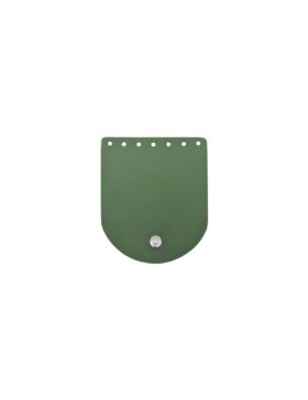 Klapka do etui skórzana naturalna na magnes - Jucht - 100x120 mm - KLAP10X12M