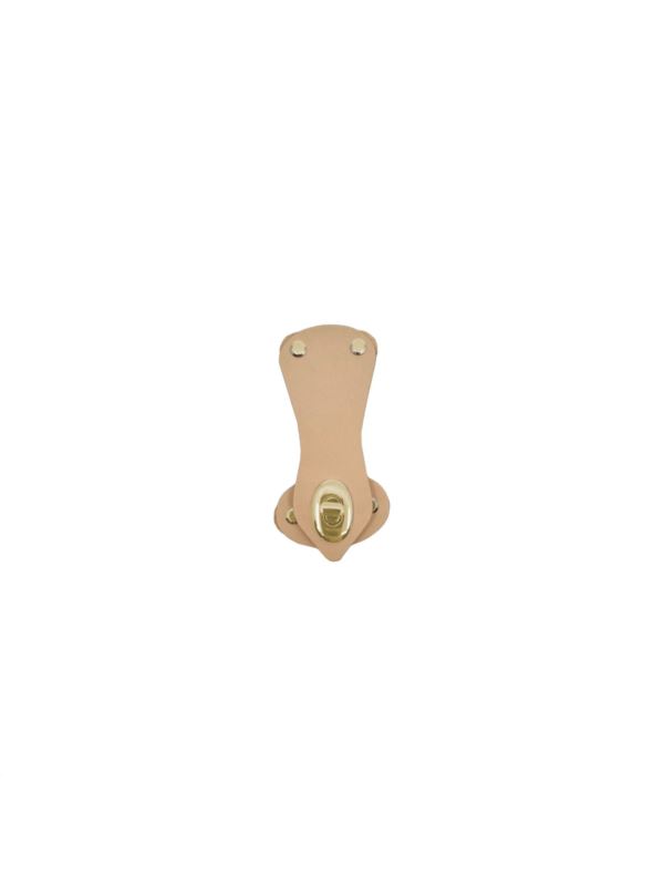 Zapięcie skórzane naturalne - Tun Short Jucht - 125 mm - Z1/TS