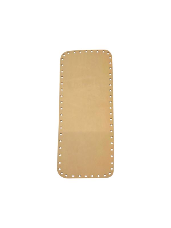 Spód do torby skórzany naturalny - Jucht - 300x120 mm (prostokąt) - DP30-12