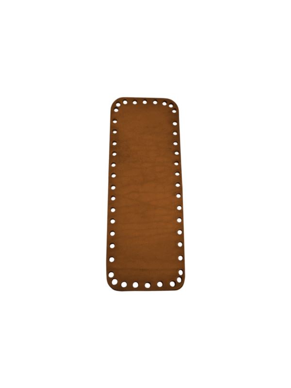 Spód do torby skórzany naturalny - Jucht - 250x80 mm (prostokąt) - DP25-8