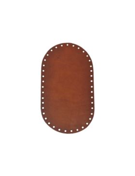 Spód do torby skórzany naturalny - Jucht - 220x120 mm (owal) - DO22-12