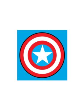Zestaw kanwy z muliną - 12x12 cm - Avengers - 654