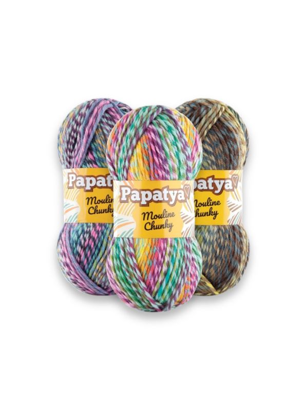 Włóczka - Papatya - Mouline Chunky - 0,5kg/opak.