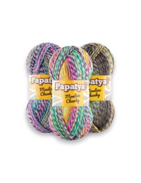 Włóczka - Papatya - Mouline Chunky - 0,5kg/opak.