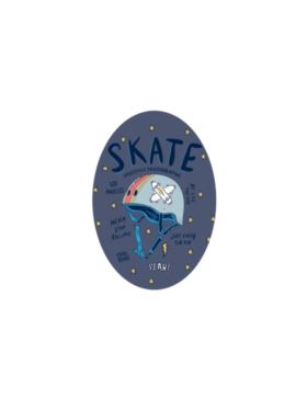 Łaty termoprzylepne drukowane LECCO - 7,5x10,5 cm - Skate - 08555 - 32szt./opak.