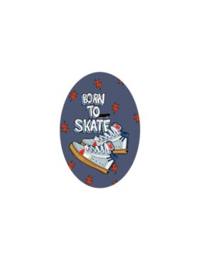 Łaty termoprzylepne drukowane LECCO - 7,5x10,5 cm - Skate - 08555 - 32szt./opak.