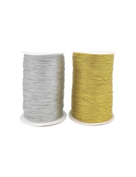 Sznurek ozdobny metalizowany - 1 mm - 800mb/opak.
