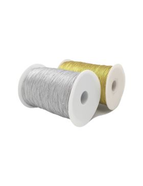 Sznurek ozdobny metalizowany - 1 mm - 800mb/opak.