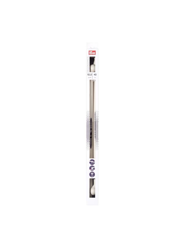 Druty proste ergonomiczne PRYM - 40 cm - para/opak.