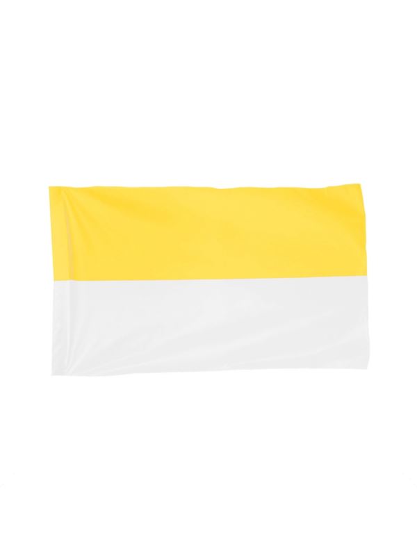 Flaga materiałowa - 60x100 cm - żółto/biała