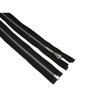 Zamek metalowy rozdzielczy niklowany VT10-R - 75 cm