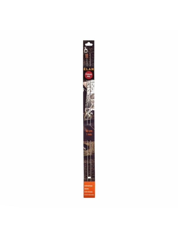 Druty proste stalowe PONY - 30 cm - para/opak.