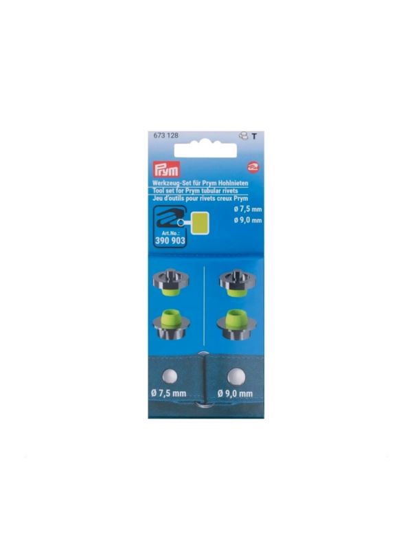 Zestaw narzędzi do nitowania PRYM - 7,5+9 mm - 673128 - 4szt./opak.