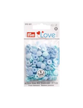 Napy plastikowe mix PRYM - Love - 9 mm - 393501 - 36szt./opak.