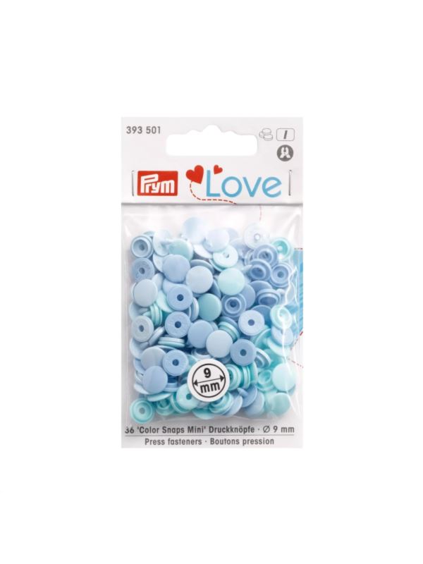 Napy plastikowe mix PRYM - Love - 9 mm - 393501 - 36szt./opak.