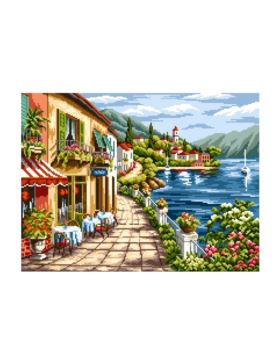Kanwa z nadrukiem ARIADNA - 30x40 cm - 8028