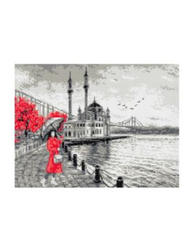 Kanwa z nadrukiem ARIADNA - 30x40 cm - 8049