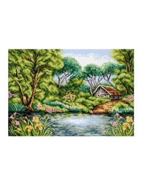 Kanwa z nadrukiem ARIADNA - 39x53 cm - 9014