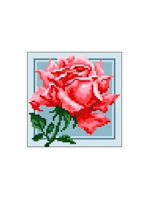 Kanwa z nadrukiem GRAFIKO - 15x15 cm - 0560-9