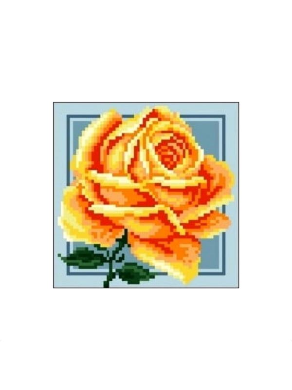Kanwa z nadrukiem GRAFIKO - 15x15 cm - 0559-8