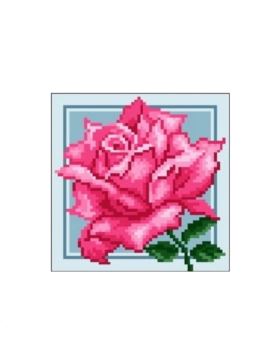 Kanwa z nadrukiem GRAFIKO - 15x15 cm - 0558-7
