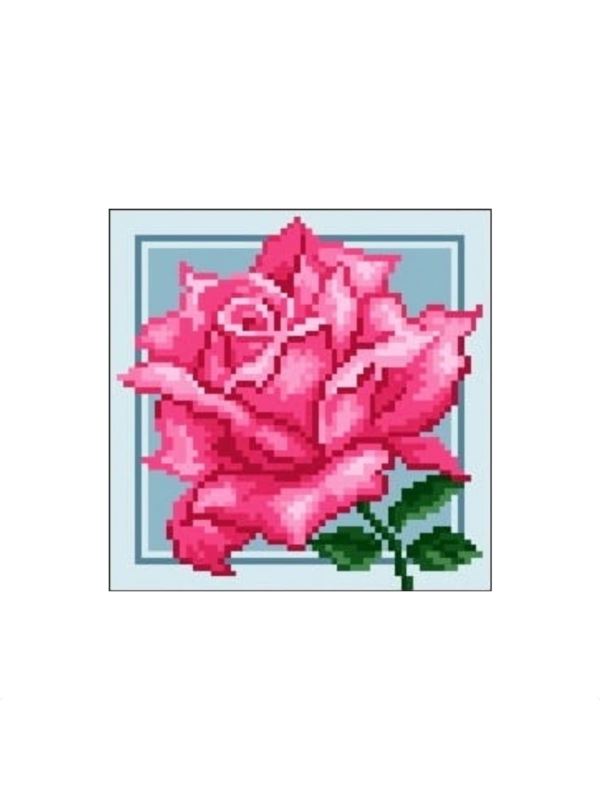 Kanwa z nadrukiem GRAFIKO - 15x15 cm - 0558-7