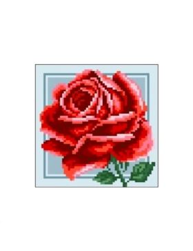 Kanwa z nadrukiem GRAFIKO - 15x15 cm - 0557-6