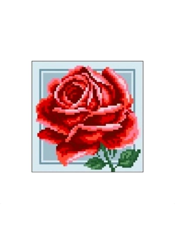 Kanwa z nadrukiem GRAFIKO - 15x15 cm - 0557-6