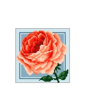 Kanwa z nadrukiem GRAFIKO - 15x15 cm - 0555-4