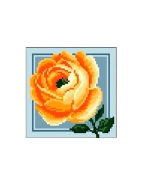Kanwa z nadrukiem GRAFIKO - 15x15 cm - 0554-3