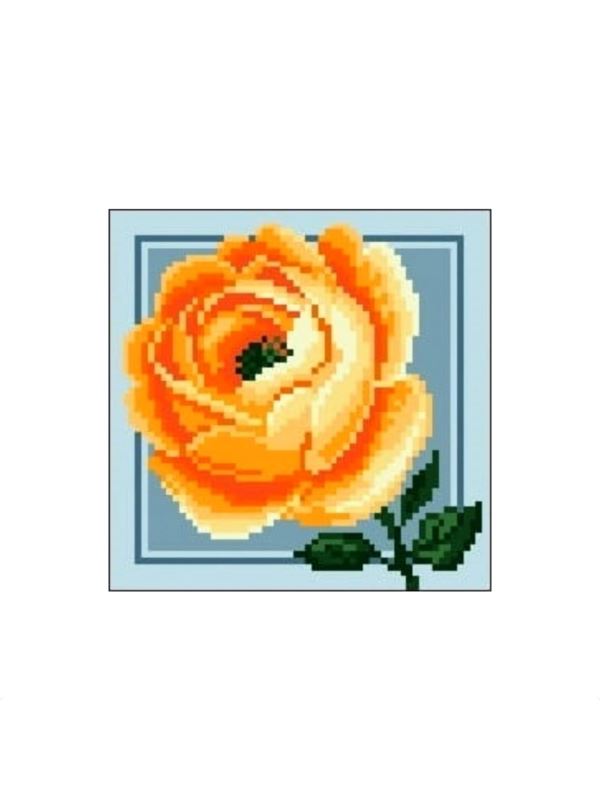 Kanwa z nadrukiem GRAFIKO - 15x15 cm - 0554-3