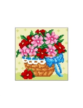 Kanwa z nadrukiem GRAFIKO - 15x15 cm - 0551