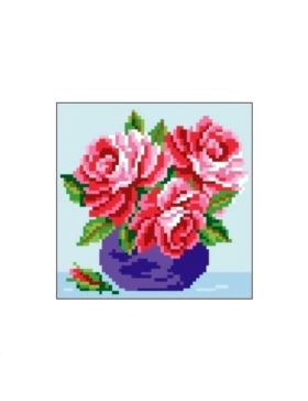 Kanwa z nadrukiem GRAFIKO - 15x15 cm - 0550