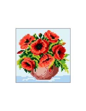 Kanwa z nadrukiem GRAFIKO - 15x15 cm - 0548