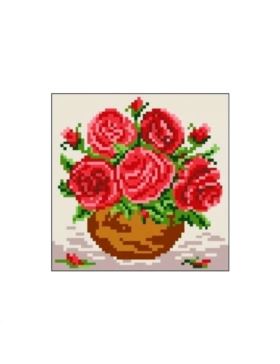 Kanwa z nadrukiem GRAFIKO - 15x15 cm - 0546