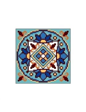 Kanwa z nadrukiem GRAFIKO - 15x15 cm - 0542-6
