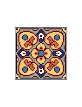 Kanwa z nadrukiem GRAFIKO - 15x15 cm - 0541-5