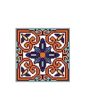 Kanwa z nadrukiem GRAFIKO - 15x15 cm - 0539-3