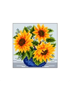 Kanwa z nadrukiem GRAFIKO - 15x15 cm - 0529