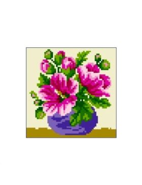 Kanwa z nadrukiem GRAFIKO - 15x15 cm - 0522