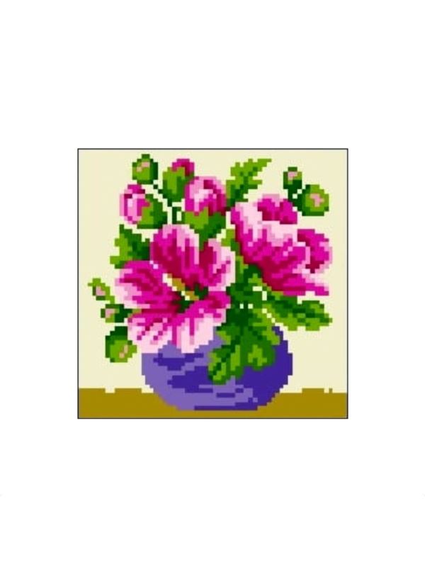 Kanwa z nadrukiem GRAFIKO - 15x15 cm - 0522