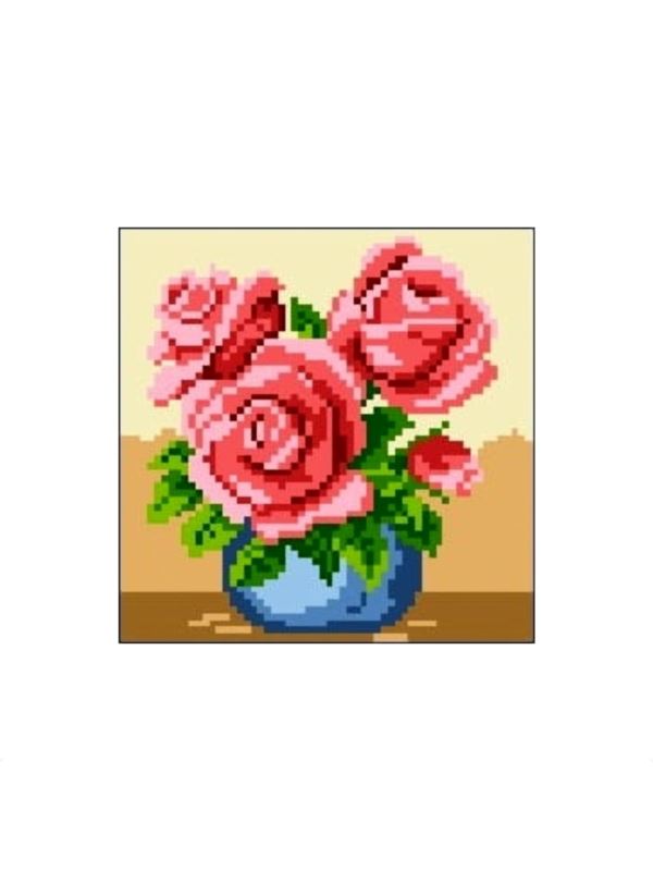Kanwa z nadrukiem GRAFIKO - 15x15 cm - 0520