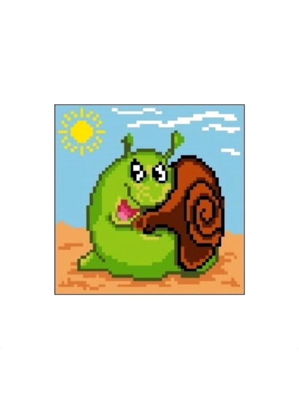 Kanwa z nadrukiem GRAFIKO - 15x15 cm - 0515